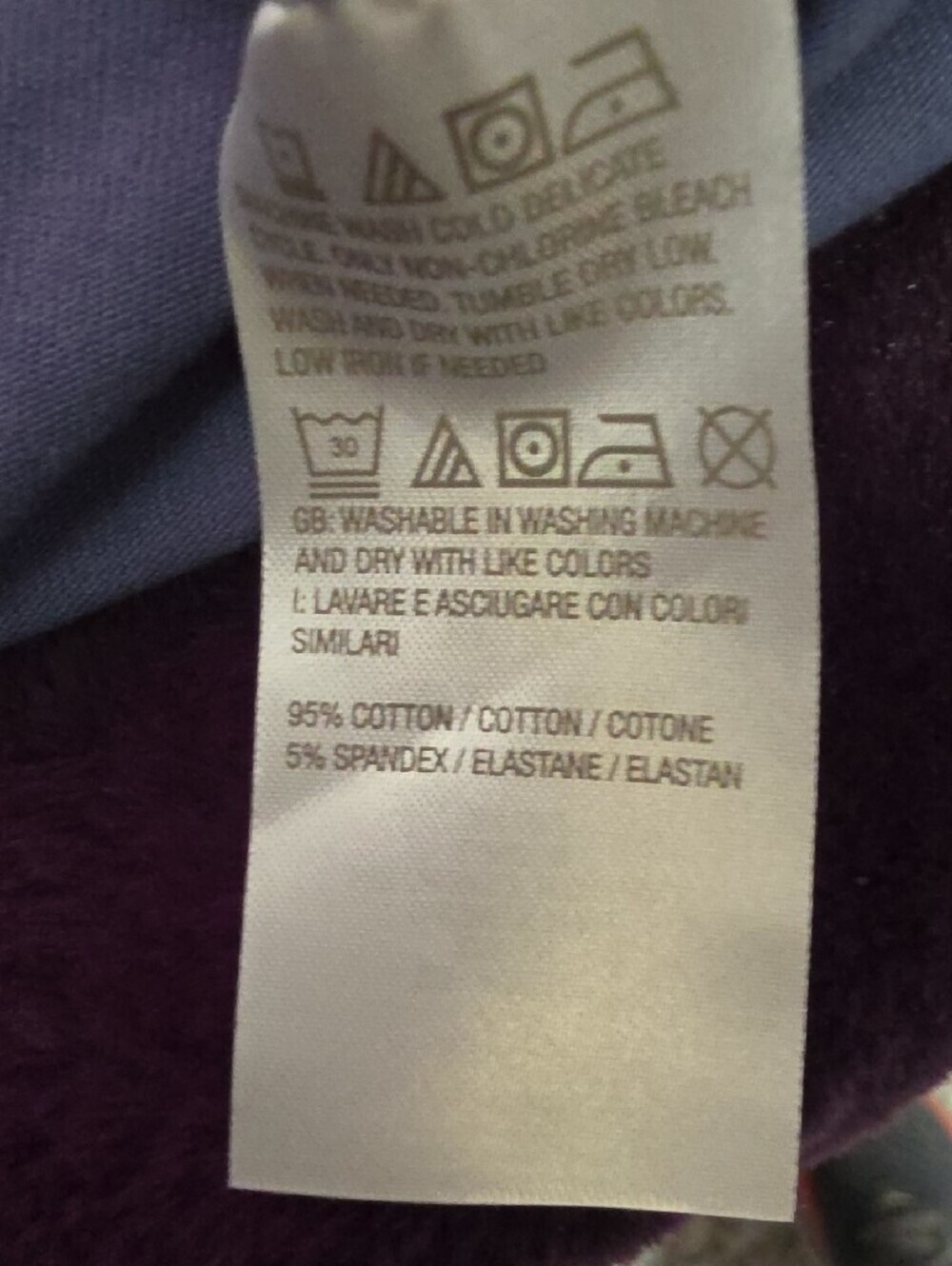 d&co V-Neck Short Sleeve Tee in Blue and Peach (2pack) SZ 3X - Picture 8 of 8